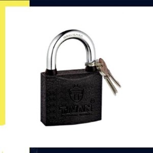 قفل اویز مشکی سایز 75 تیوان