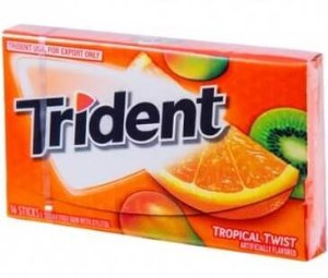 ادامس تریدنت پرتقالی 14تیکه