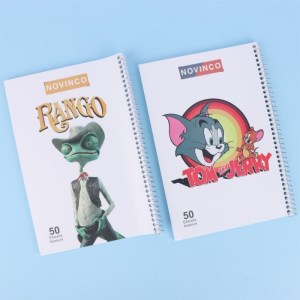 دفتر سیمی خطی 50برگ نوین کو