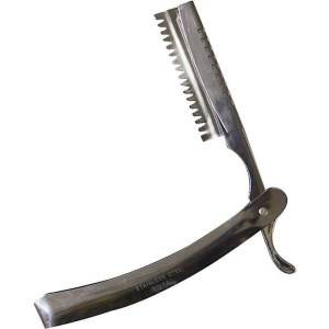 دسته تیغ ارایشگاهی مردانه استیل
