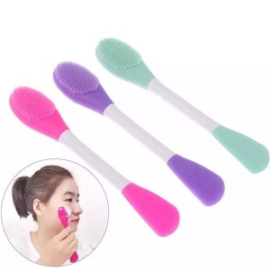 براش سیلیکونی دو طرفه مخصوص اسکراب(براش ماسک)