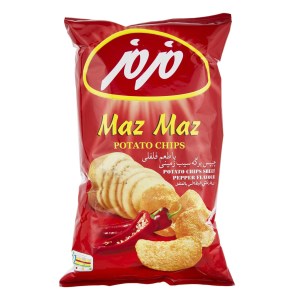 برگه چیپس فلفلی مزمز 60گرمی