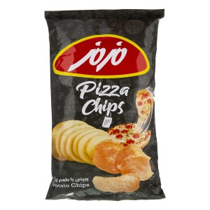برگه چیپس پیتزا مزمز65 گرمی بسته 20 عددی