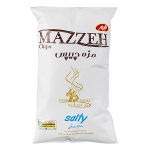 مزه چیپس ساده نمکی مزمز 12000 فروش 65 گرمی