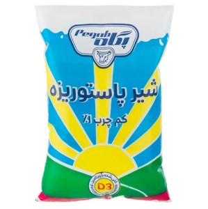 شیر پاستوریزه کم چرب نایلونی پگاه 800 گرم