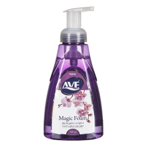 فوم دستشویی اوه 500 گرم بنفش مثلثی حاوی الوئه ورا