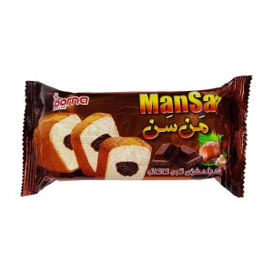 کیک من سن با مغزی کاکائو درنا 135 گرم 20ع