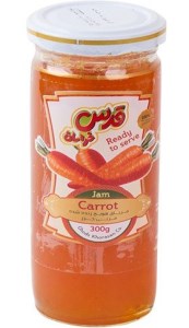 مربا هویج قدس شیشه 300 گرم