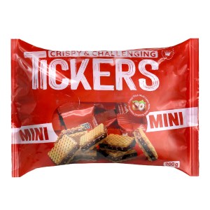 ویفر تریپرز 200 گرم تکه های فندق کاکائویی20ع -B3