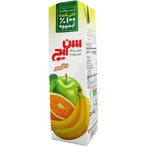 ابمیوه تتراپک سن ایچ 750 لیتری سیب پرتقال موز (غنی شده با فیبر و بدون شکر افزوده)