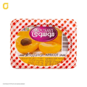 مربا زردالو موسوی 225 گرم 24 عددی