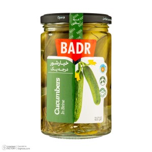 خیارشور درجه یک بدر 620 گرم