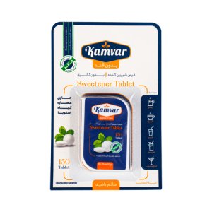 قرص شیرین کننده طبیعی استویا کامور رژیمی