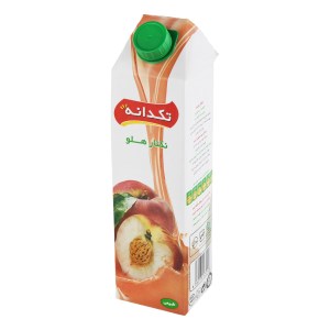 ابمیوه تکدانه هلو یک لیتری 12عددی