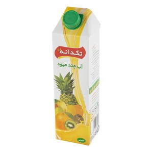 ابمیوه تکدانه چند میوه یک لیتر 12عددی