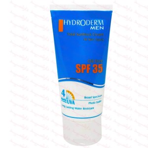 کرم ضد افتاب هیدرودرم اقایان spf 35 فاقد چربی