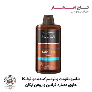 شامپو فاقد سولفات تقویت کننده و ترمیم کننده موی سر (موهای دارای موخوره) فولیکا 400 میل