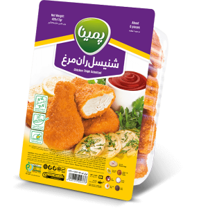شنیسل ران مرغ پمینا 420گرم کاله
