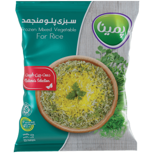 سبزی پلویی منجمد 400 گرمی کاله پمینا