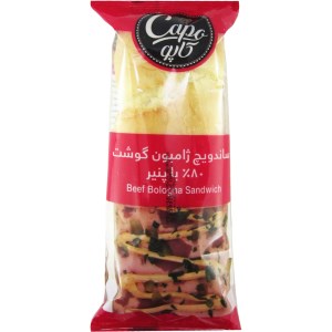 ساندویچ چاباتای ژامبون گوشت 80 % کاله