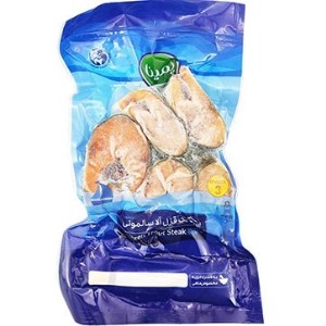 استیک ماهی قزل الا گوشت صورتی پمینا 500 گرم