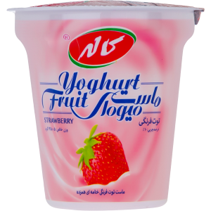 ماست میوه ای توت فرنگی 125 گرم کاله