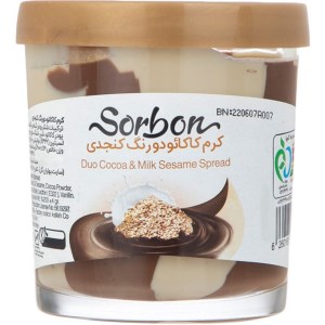 شکلات صبحانه سوربن کنجدی دو رنگ 200 گرم کاله