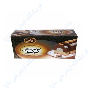 کیک بستنی کاکائو وانیل میهن جعبه 500 گرم