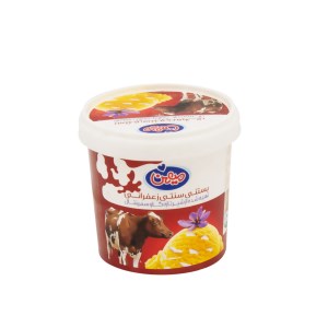 بستنی سنتی زعفرانی لیوانی میهن