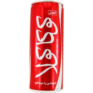 نوشابه کوکا قوطی 250 سی سی