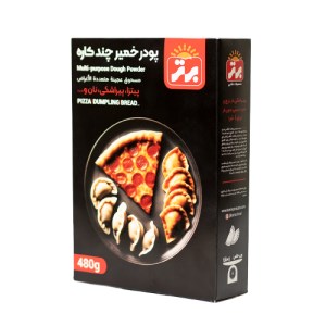 پودر خمیر چند کاره برتر 480 گرم (12 عدد پیراشکی و 4 عدد پیتزا)