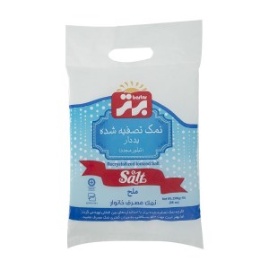 نمک تصفیه شده یدداربرتر2.5کیلو سلفون
