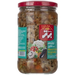 ترشی مخلوط قارچ برتر شیشه 670گرم