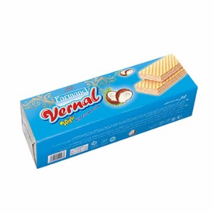 ویفر ورنال خانواده فرمند نارگیل 165گرم 12ع