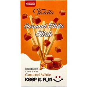 استیک بیسکویت سفید کاراملی فرمند