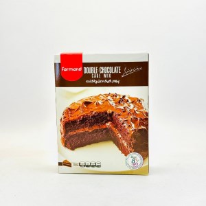 پودر کیک فرمند دبل چاکلت 500گرم (حاوی بسته تزِئینی)