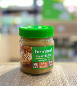 کره بادام زمینی بدون شکر و نمک فرمند 300 گرم