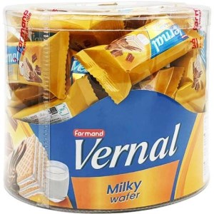ویفر پذیرایی شیری با روکش کاکائویی بانکه ورنال فرمند 300 گرم
