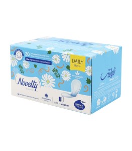 پد روزانه عصاره بابونه متوسط ناولتی نازک سایز 1 20عددی