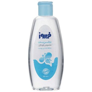 روغن بدن کودک نرم کننده و طراوت بخش فیروز فام 200 میل