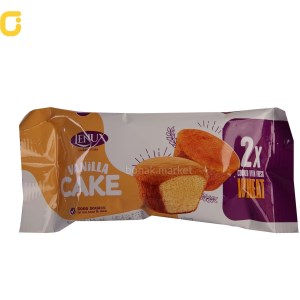 کیک دو قلو دورنگ مغزدار لنوکس حاج عبدالله 60 گرم 36ع