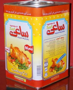 روغن خوراکی جامد ساعی 4 کیلو گرم حلب