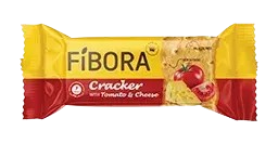 کراکر سبزیجات با طعم پنیر و گوجه FIBORA فیبورا زرکام 35 گرم