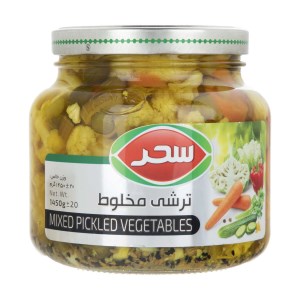 ترشی مخلوط سحر شیشه 1450 گرم (*)
