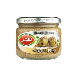 زیتون پرورده شیشه سحر 310 گرم