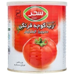 رب گوجه سحر قوطی اسان بازشو 800گرم
