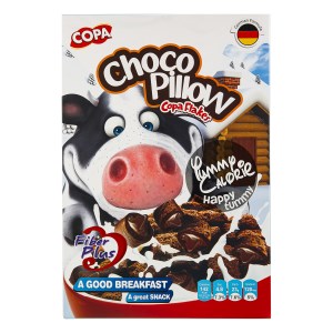 بالشتی شکلاتی کوپا (غلات صبحانه گندمک و ذرت وسبوس حاوی کاکائو)