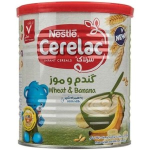 سرلاک گندم و موز نستله قوطی 400 گرم