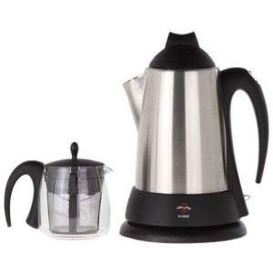 چای ساز دم اور مدل تی ام استیل مشکی پارس خزر 3000 اس پی