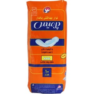 نوار بهداشتی بالدار سایز بزرگ L نارنجی پرمیس 48*10